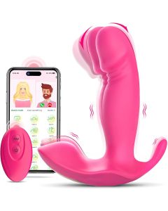 Rose Dildo vibromasseur sex toy pour adulte, app télécommande culotte clit Mini vibromasseur avec 10 modes 