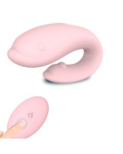 Vibrateur pour le point G du clitoris avec double moteur pour le jeu en couple