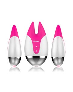 Vibrateur clitoris étanche avec 10 vibrations rechargeable Jouet sexuel téton pour femme