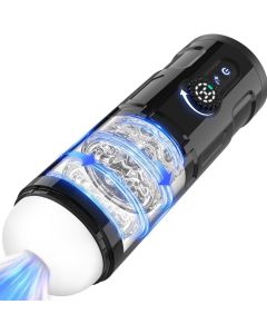 Tracy's Dog Automatic Male Masturbator,  with 5 Thrusting Rotating Vibration Modes, Infinite Speed Regulation, LCD Display&Suction Base