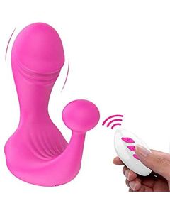 Wearable and rechargeable G-spot 12 kinds of vibration clitoris anal double pleasure penis vibrator
