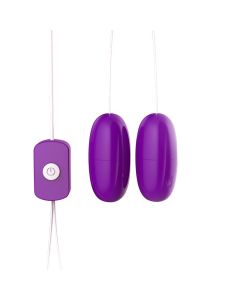 Jouets sexuels muets à forte vibration USB double œuf vibrant
