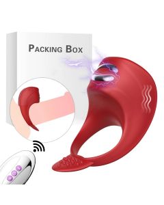 Vibrateur anneau pénien en silicone rechargeable, retardateur de blocage de la bite, jouet sexuel abusif