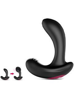 Vibrateur anal rechargeable en silicone jouet sexuel gonflable butt plug unisex