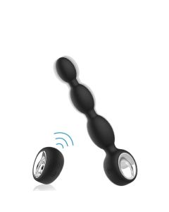 Dildo Anal Stimulation Beads Big Butt Plug Vibrateur masculin télécommandé sans fil