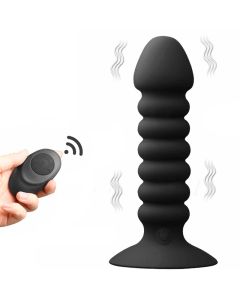 Vibrateur anal avec suceur, télécommandé sans fil, 10m