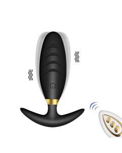 Vibrateur Anal pour Femmes Hommes Butt Plug Prostate Massager Télécommande sans fil