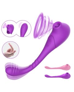 Vibrateur gode Vibrateur suceur de vagin 10 modes Sexe oral Stimulation du clitoris Jouets sexuels