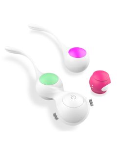 Boule vaginale de Kegel avec télécommande sans fil haltère de resserrement vaginal par vibration